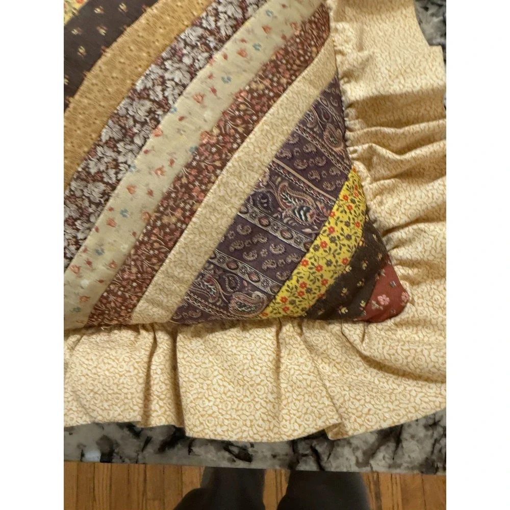 Handmade Quilted Patchwork Pillow 16